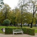 Żary, park przy pałacu, ławki